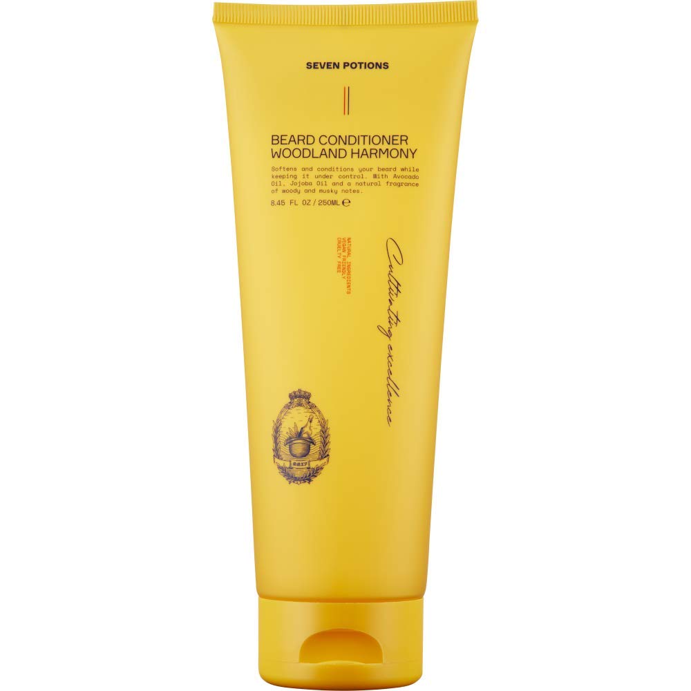 SEVEN POTIONS Beard Conditioner för Män - Förhindrar Skägg Itch och Dandruff - Naturlig, Vegan, Grymhet Fri (Woodland Harmony, 8.45 FL OZ)