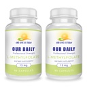 AND GIVE US TODAY OUR DAILY L-Methylfolate 15mg (2 flaskor) - 180 kapslar - Professional Strength Active Methyl Folate - 5-MTHF Supplement - Non GMO, Gluten Free, No Fillers