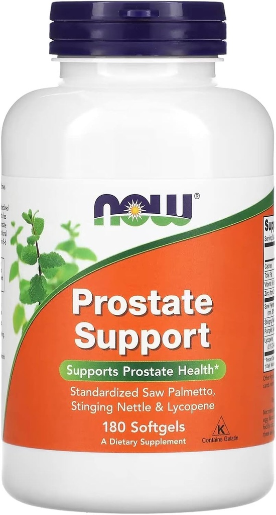 Stöd för prostata, 180 Sgel by Now Foods (Pack of 2)