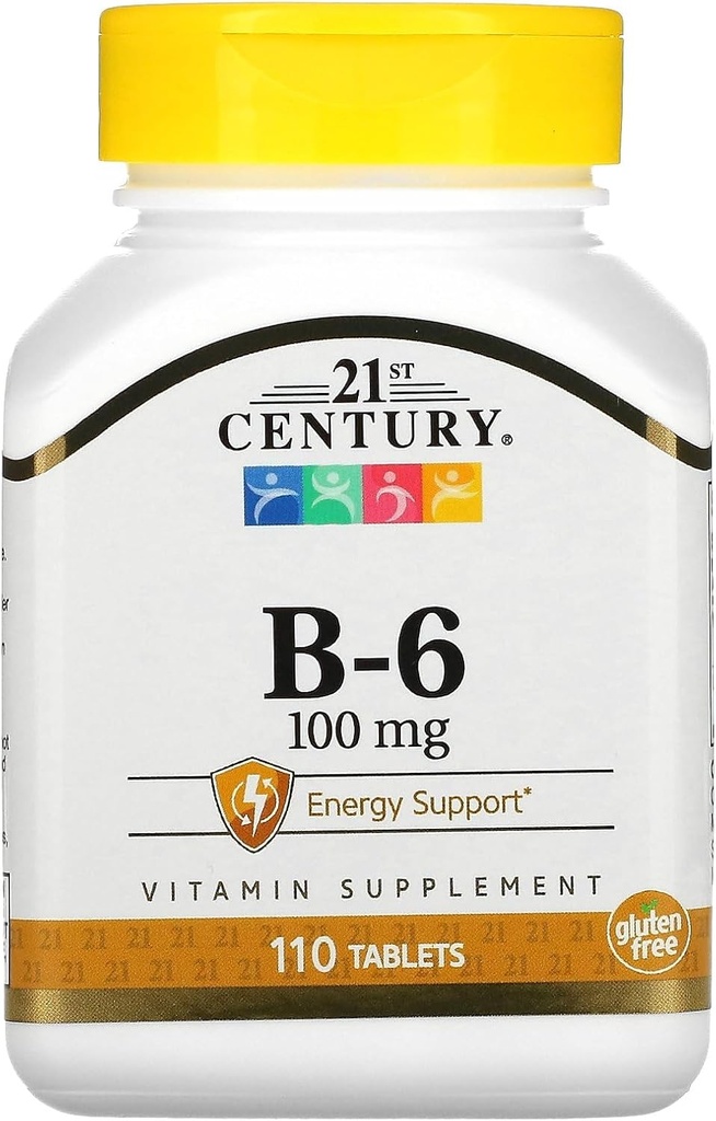 21st Century B 6 100 mg tabletter, 110 greve (Pack of 3)
