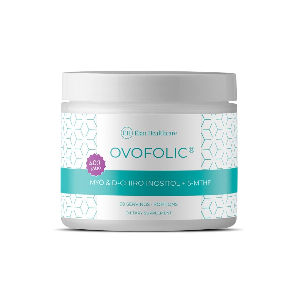 PCOS Supplement for Women - Boost Fertility, Hormonal Balance och PCOS Support - Myo-Inositol, D-Chiro Inositol, Active Folate - High Potency PCOS Supplements (60 Servings, 129g Jar)