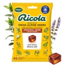 Ricola Original Herb Cough Drops, 45 Count, Cough Suppressant & Throat Relieving Drops med naturligt källad Menthol, Pleasing Herbal Taste för hosta & Throat Irritation Symptom Relief