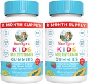 MaryRuth Organics Kids Multivitamin Gummies | 2 månaders leverans | Sugar Free | Barn & småbarn Ålder 2 + | Vitaminer C, D3, Zink | 60 greve | 2 Pack