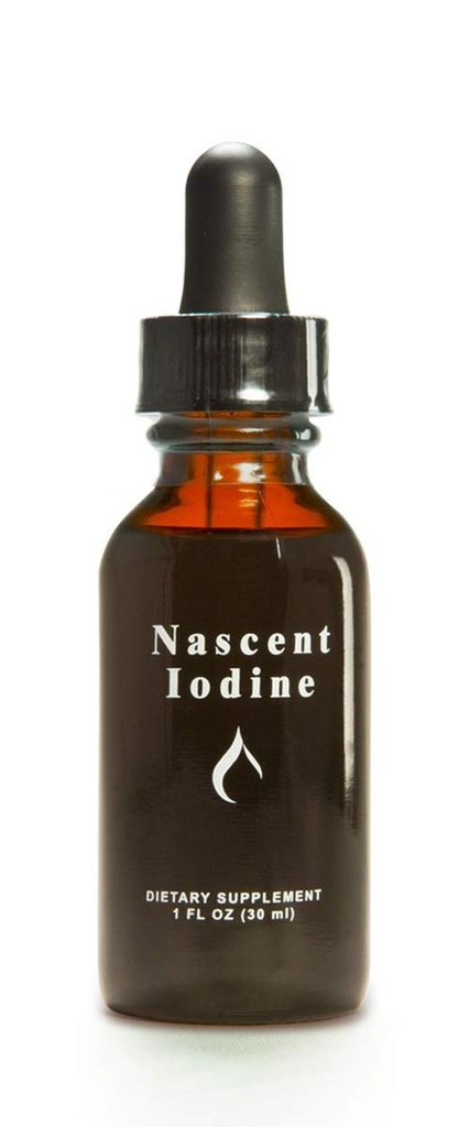 Enviromedica Nascent Iodine Liquid Tincture Drops för stöd och avgiftning av sköldkörtel (1ounce)