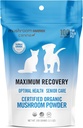 Om Mushroom Matrix Pet - Canine | Maximal Recovery | USA Grown Human-Grade Organic Mushroom Powder Pet Supplement | Optimal Health & Senior Care for Dogs & Cats | 100 Grams, 3,5 oz