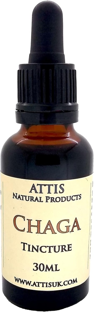 ATTIS Chaga Handgjord Tinktur 30 ml | Alla naturliga ingredienser