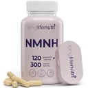 LongLifeNutri NMNH 300mg (Dihydronicotinamide Mononucleotide) - 120 Vegan Capsules, 2-månaders leverans, NMN Alternative, NAD Supplement för energi och livslängd, Lab Tested, Made in USA