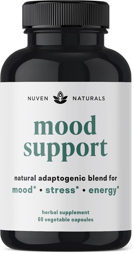 Växtbaserade tillskott - naturlig adaptogen booster med Ashwagandha och Rhodiola Rosea | Innehåller 12 örter