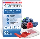 Essential Source 2 000 mcg Methylcobalamin Vitamin B12 Sublingual Energy Strips | Biotin, B6, 5-MTHF L-Methylfolate | Sublingual B12 Vitaminer, Folate | Energi, Hjärnhälsa, Nerve Funktion - 90 Strips