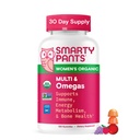 SmartyPants Organic Women's Multivitamin Gummies: Biotin, Methylfolate, Omega 3 (ALA), Vitamin D3, C, Vitamin B12, B6, A, K & Zink, Inositol, Gluten Free, Vegetarian, 120 Count (30 Day Supply)