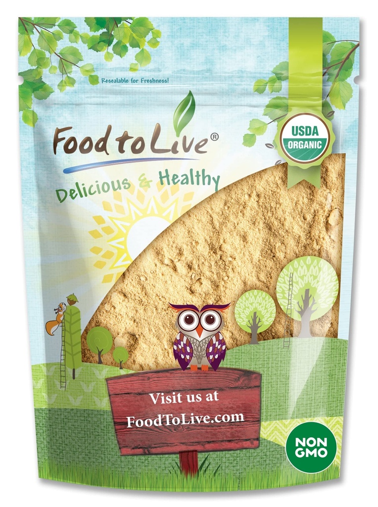 Mat till levande organisk Maca Powder, 4 Ounces Gelatinized, icke-GMO, Kosher, Vegan, Bulk
