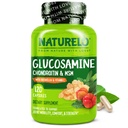 NATURELO Glukosamin Chondroitin MSM med Boswellia och vitamin C - Tillägg för gemensam komfort, rörlighet och styrka - 120 kapslar
