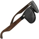 Eye Love Polarized solglasögon för män och kvinnor, Glare-Free, 100 procent Uv Blocking (100 procent Real Ebony Wood Sides med Unbreakable Tr90 Plastic Front)