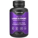 Naturalis Silymarin Milk Thistle 1300mg Förbättrad med B Complex & Aminosyror | 13-i-1 Liver Cleanse, Detox & Repair | 120 Liver Essential Softgels