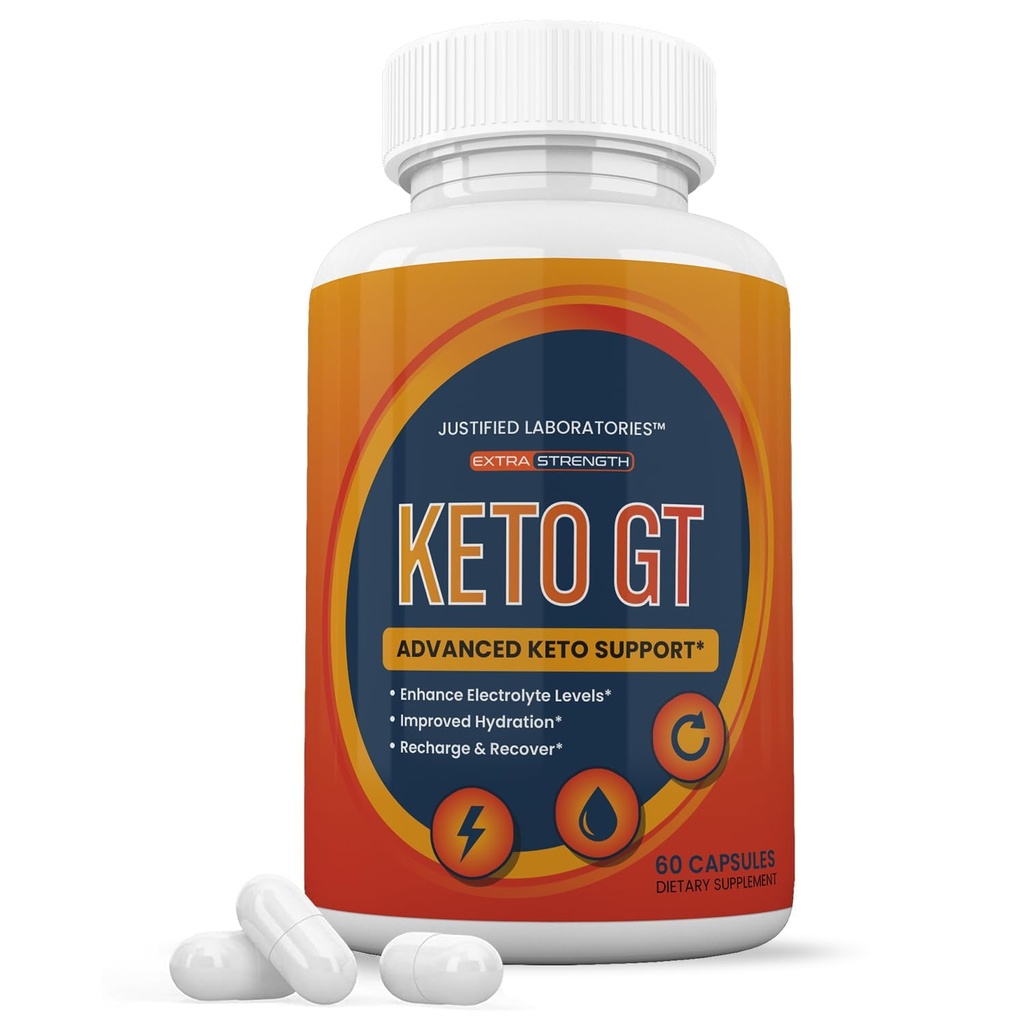 Rättfärdiga laboratorier Keto GT Keto Pills 1275MG New & Improved Formel innehåller Apple Cider Vinegar Extra Virgin Olive Oil Powder Green Tea Leaf 60 kapslar