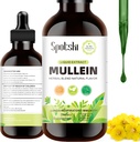 Mullein Drops for Lungs - Lung Detox för andningssystem, naturlig sömnhjälp och immunstöd, Tincture Drops Non-GMO, Vegetarian 1 månads leverans