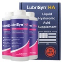 Lubrisyn Hyaluronic Acid Oral Joint Supplement - Liquid HA Formel för människor - Främjar gemensamt stöd, rörlighet, flexibilitet, Hydration och hälsosam funktion för män och kvinnor - Original 3 x 11.5oz