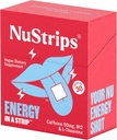 NuStripsTM Fast-Dissolving Energy Strips med 50mg Koffein, L-Theanin & Vitamin B12 - Instant Energy & Focus Utan Jitters eller Crash - Fungerar snabbare än kaffe - Uppfriskande citron - 30 Strips
