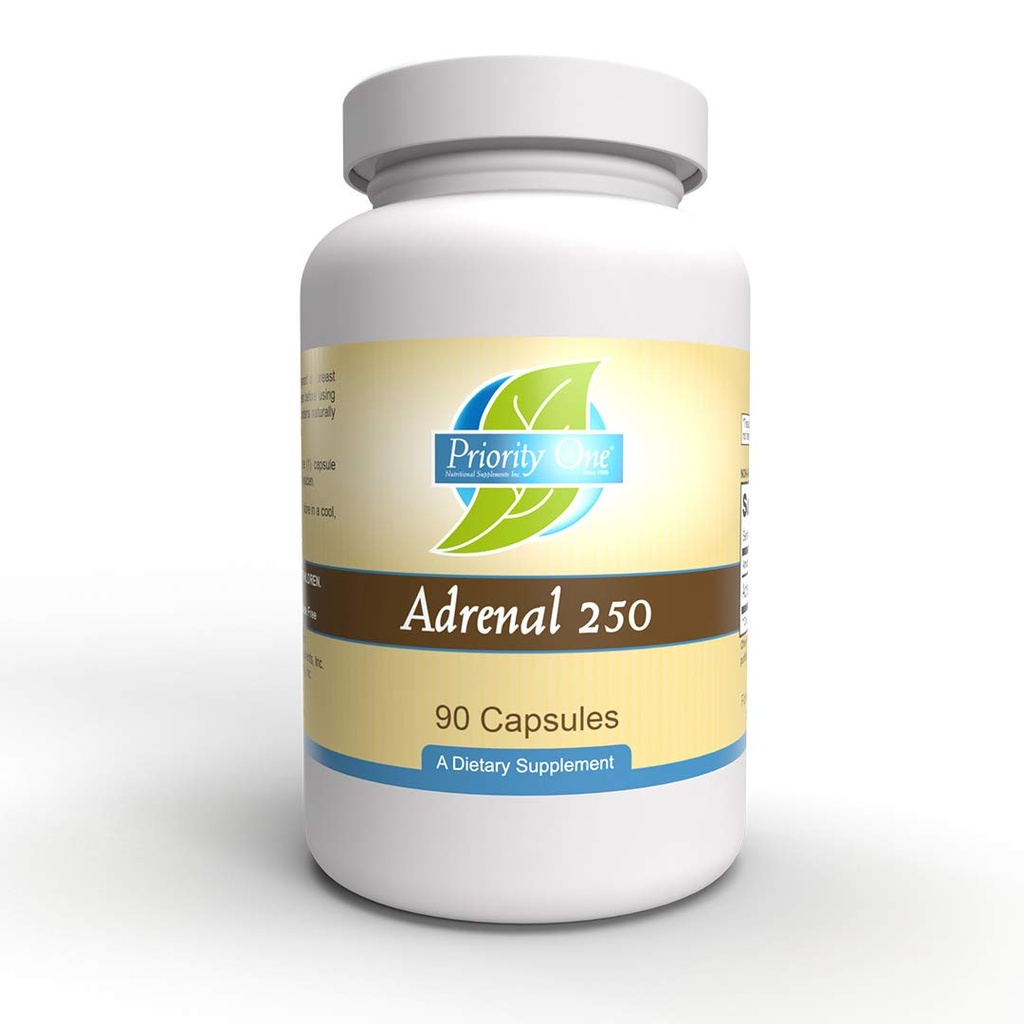 Prioritet ett vitamin Adrenal 250mg 90 kapslar Adrenal Support