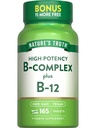 Naturens sannings vitamin B-komplex | 165 tabletter | Plus B12 | Vegan & icke-GMO-tillägg