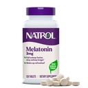 Natrol Melatonin 3 mg, kosttillskott för återstående sömn, sömntillskott för vuxna, 120 melatonin tabletter, 120 dagars leverans