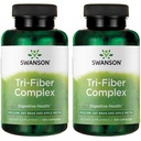 Swanson Tri-Fiber Complex - Digestive Health Supplement Made med Psyllium, Oat Bran och Apple Pectin - (100 kapslar) (2 Pack)