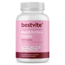 BESTVITE Myo & D-Chiro Inositol (120 Vegetariska kapslar) - 40:1 Ratio - No Stearates - Vegan - Non GMO - Gluten Free
