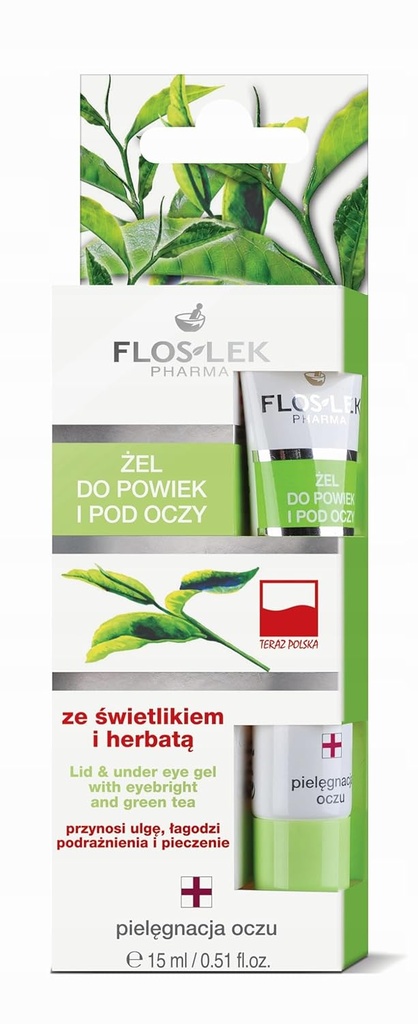 Led & Under Eye Gel med Eyebright och Green Tea 15 Ml