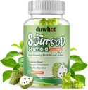 Soursop Gummies 2000MG, Soursop Leaf & Fruit Extract för vuxna, Soursop Fruits w / Vitaminc C för immunstöd, antioxidant och Digestive Aid, Vegan, 60 Counts