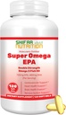 SHIFAA NUTRITION Halal Fish Oil Softgels 120 Ct, Double Strength - Halal Omega 3 Fiskoljetillskott. Vild fångad, icke-GMO & renad