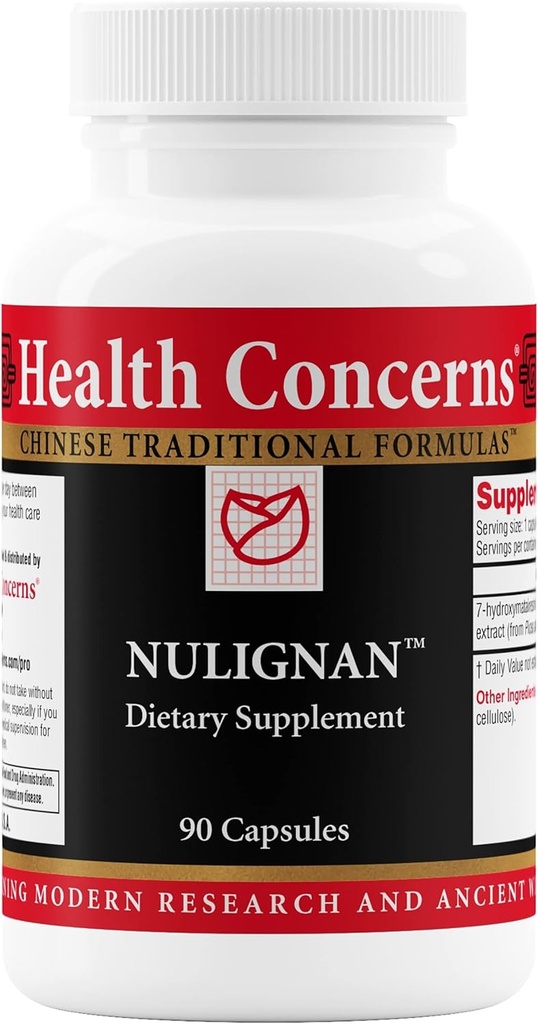 Hälsokonserner NuLignan - Menopause Relief & Hormonal Balance Supplement - Kardiovaskulär & Östrogen Support - Kinesisk Herbal Supplement för Män & Kvinnor - Ben & Hjärthälsa - 90 kapslar
