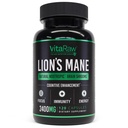 Organiska Lions Mane Supplement Capsules 2400 mg - Kraftfull Nootropic - hjälper till att upprätthålla minne, energi och mental klarhet - Vegan Brain Booster Focus Pills - Real Lion's Mane Supplement