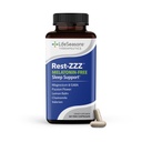 LifeSeasons Rest-ZZZ Melatonin Free - Sleep Support Supplement - Calms Nervous System - Lätthet och nervrelaterad sömnlöshet - Magnesium GABA & Chamomile - 60 kapslar