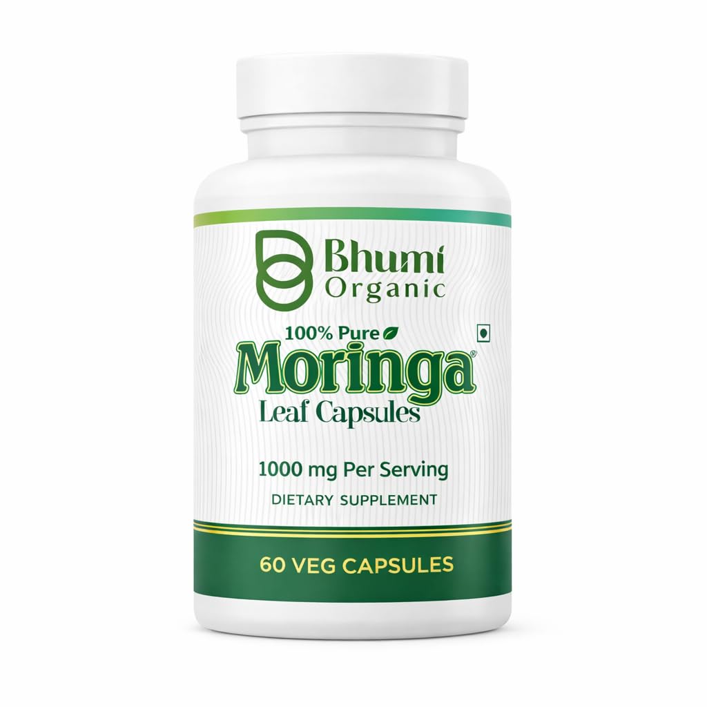 Moringa Powder Capsules - 800mg ren näringsriket Moringa Powder (60 Veg.CAPS)