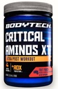 BODYTECH Critical Aminos XT Intra/Post Workout Powder i utsökt fruktpunch smak - formulerad för att stödja muskelåterställning och förbättra prestanda för optimala resultat (15,9 oz / 45 portioner)