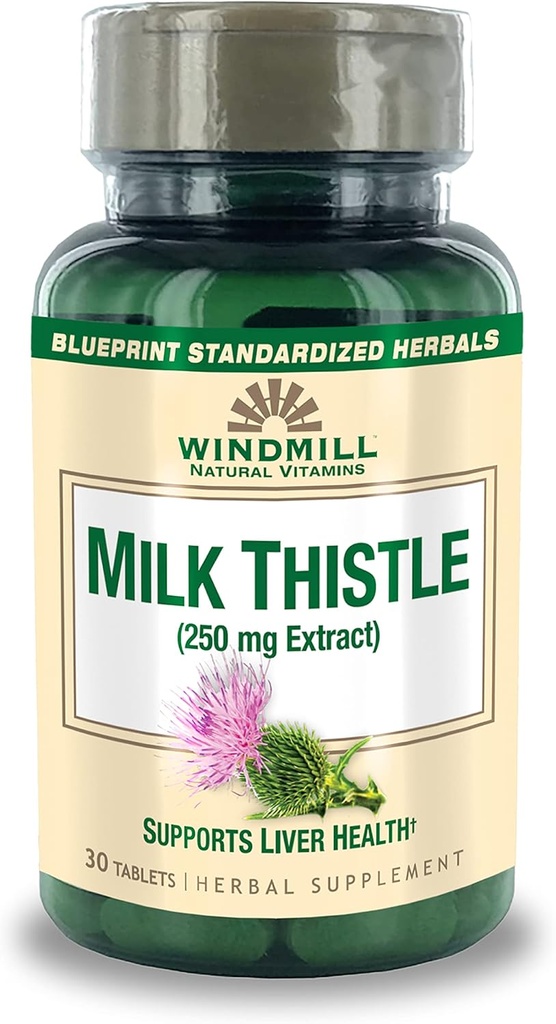 Windmill Milk Thistle 250 mg tabletter 30 tabletter