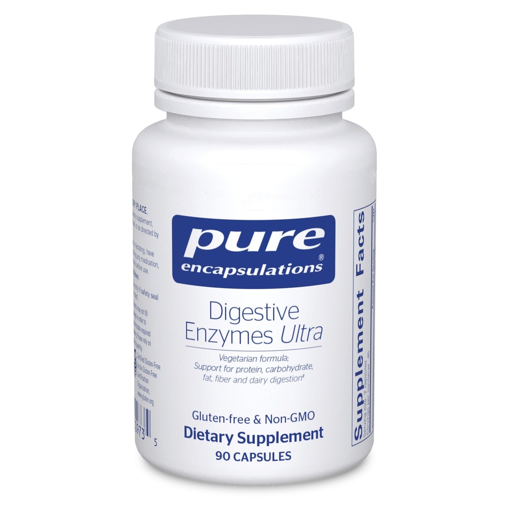 Rena inkapslingar Digestive Enzymes Ultra - Vegetarisk Digestive Enzyme Supplement för att stödja protein, Carb, Fiber och Dairy Digestion * - 90 kapslar