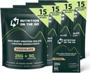 Näring på Go Whey Protein Isolate Packets med Kreatin - 25g Protein + 5g Kreatin - Single-Serve Travel Protein Powder - Choklad (60-pack)