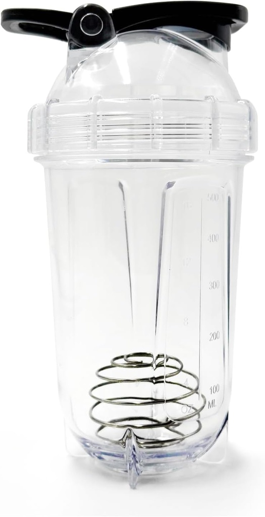Blender Shaker Bottle, 500ml/16oz, Dishwasher Safe, Shatterproof, Portable Pre Workout Whey Protein Drink Cup, Mixes Cocktails Skakar, gåvor för män kvinnor, vita elefantgåvor för vuxna