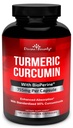 Gurkmeja Curcumin med BioPerine Black Pepper Extract - 755 mg per kapsel, 120 Veg. Capsules - GMO Gratis Tumeric, Standardiserad till 95% Curcuminoids för maximal styrka