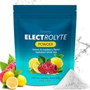 Hydration Electrolyte Powder, Keto & No Sugar - High Potassium (1000mg) med Lemon Raspberry smaksatt - Zero Calorie Sugar Free Electrolyte Powder, Non-GMO 32 Servings