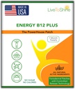 Live To Shine B12 Energy Plus Topical Patch - Energy and Focus Support for Women and Men - 30-Day Supply - USA Made