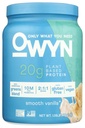 OWYN Endast vad du behöver växtbaserade proteinpulver, Smooth Vanilla, 1,05 lbs