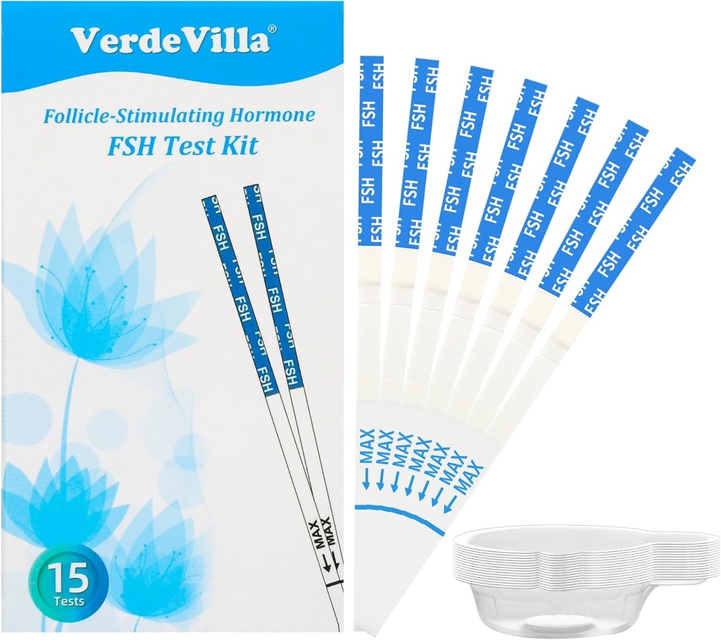 15 Pack Menopause Test Strips hemma, FSH Test Perimenopause Test Hormone Balance för kvinnor över 30 Hormonal Test