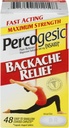 Percogesic Backache Relief Pain Reliever, Maximal Styrka, 48 tabletter