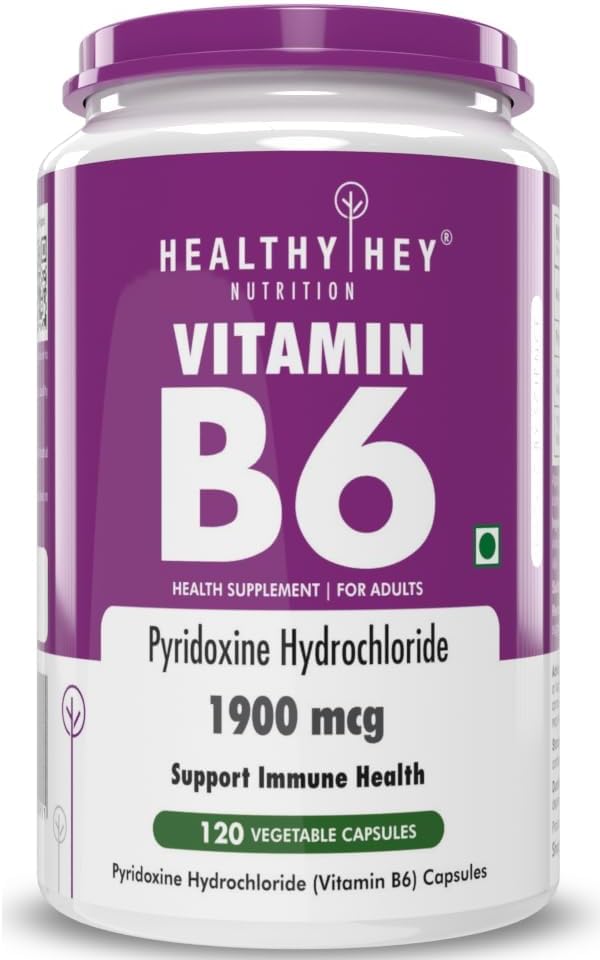 Vitamin B6 Pyridoxin -120 Veg. Capsules