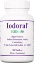 Optimox Iodoral 50 mg Tillägg - Kaliumjodid tabletter, hög potensjodtillskott, sköldkörtelstöd, vitaminer och mineraler - 90 greve
