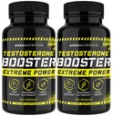 Testosteron Booster för män - Manligt förbättrat tillskott med Horny Goat Weed & Tongkat Ali - Muscle Builder Enlargement Pills - Natural Test Booster Increased Desire, Energy, Stamina, Libido (2 PACK)