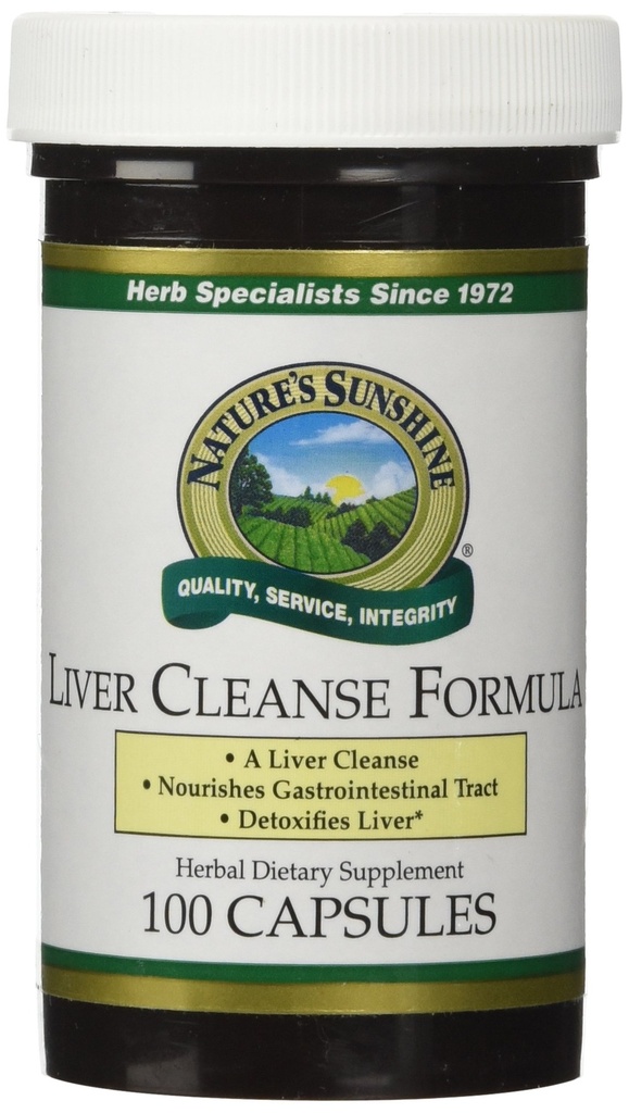 Naturens Sunshine Liver Cleanse Formel, 100 kapslar | En blandning av örter utformade för att närma sig levern och Gallbladder genom rengöring och avgiftning