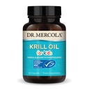 Dr Mercola Krill Oil för barn - 320 mg Krill Oil - MSC Certified - Stöder Brain & Body Development - Fosfolipid Form för Absorption - Non-GMO, Gluten-Free & Soy-Free - 60 kapslar